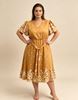 Immagine di PLUS SIZE DRESS WITH POLKA DOT LEAF PATTERN
